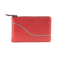 Porta-Moedas/Cartões Duplo de Senhora MATTIES Curve Line Vermelho | Ref. 132.1818550