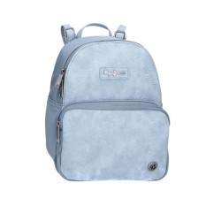 Mochila Casual 25cm PEPE JEANS Jana Azul Claro | Ref. 186.7142042