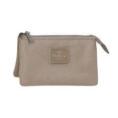Necessaire Três Compartimentos PEPE JEANS Christine Taupé | Ref. 186.7094344