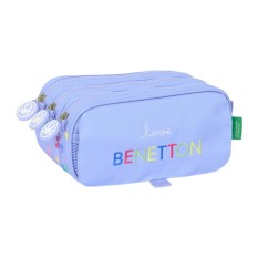 Estojo Escolar Triplo Big BENETTON Lila Roxo Lilás | Ref. 248.812551710