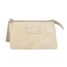 Necessaire Três Compartimentos PEPE JEANS Jana Bege | Ref. 186.7144341