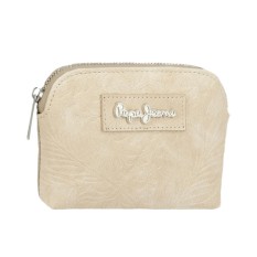 Porta-Moedas Redondo c/ Fecho PEPE JEANS Jana Bege | Ref. 186.7148041