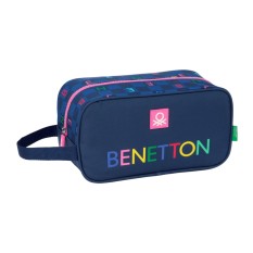 Porta-Sapatilhas Médio BENETTON Damero Azul Marinho | Ref. 248.812550682