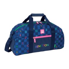 Saco de Desporto 50Cm BENETTON Damero Azul Marinho | Ref. 248.712550611
