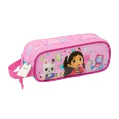 Estojo Escolar Duplo GABBY’S Dollhouse “Party” Rosa | Ref. 248.812427513