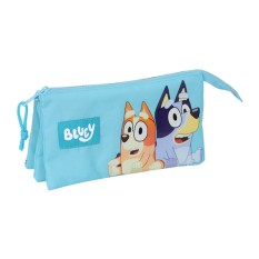 Estojo Escolar Triplo BLUEY 3D Azul | Ref. 248.812433744