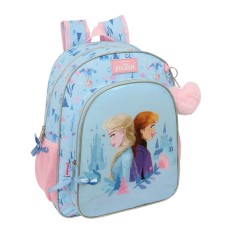 Mochila Escolar Júnior Adap. 38Cm FROZEN Ice Magic Azul | Ref. 248.612573640