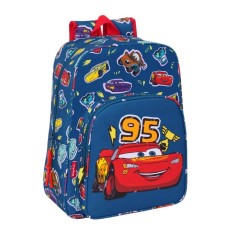 Mochila Infantil Adap. 33Cm CARS Racing Azul Marinho | Ref. 248.612511524