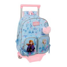 Mochila Infantil Adap. 34Cm c/ Carro FROZEN Ice Magic Azul | Ref. 248.612573020