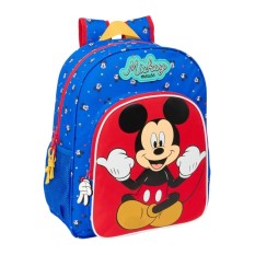 Mochila Escolar Júnior Adap. 38Cm MICKEY Good Day Azul | Ref. 248.612514640