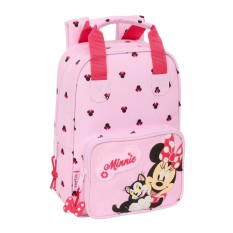 Mochila Infantil com Alças 28Cm MINNIE Naive Rosa Claro | Ref. 248.612512765