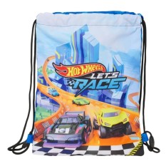 Mochila Saco Júnior 34Cm HOT WHEELS Let's Race Azul | Ref. 248.612538855