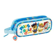 Estojo Escolar Duplo PAW PATROL Pups Rule Azul, Modelo: Estojo Duplo, Cor: Azul Brisa