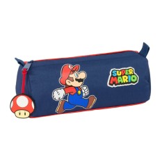 Estojo Escolar Rectangular SUPER MARIO Trick Azul/Vermelho | Ref. 248.812508742