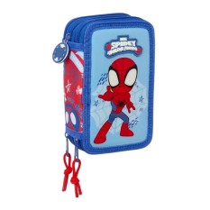 Estojo Escolar Triplo 37 Peças SPIDEY Rescue Azul/Vermelho | Ref. 248.442532857