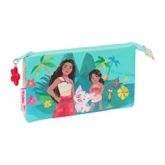 Estojo Escolar Triplo VAIANA Ocean Sisters Turquesa | Ref. 248.812442744
