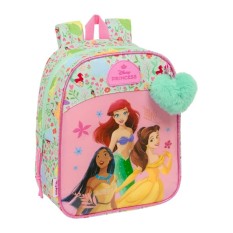 Mochila de Criança Adap. 27Cm PRINCESAS Bloom Verde Menta | Ref. 248.612580232