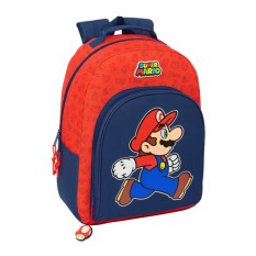 Mochila Escolar Adap. 42Cm SUPER MARIO Trick Azul/Vermelho | Ref. 248.612508305