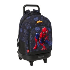 Mochila Grande 44Cm Compacta 2R SPIDER-MAN Attack Preta | Ref. 248.612543918