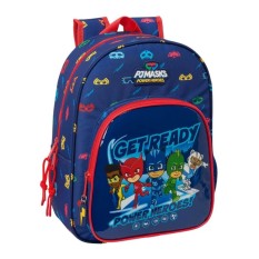 Mochila Infantil Adap. 34Cm PJMASKS Ready Azul Marinho, Tipo de Mochila: Infantil, Tamanho: 34cm, Cor: Azul Marinho