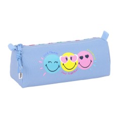 Estojo Escolar Rectangular Reciclado SMILEY WORLD Joyful Azul | Ref. 248.812481742