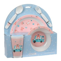 Conjunto Infantil 5 Peças Pré-Escolar SAFTA “Jirafa” Rosa | Ref. 248.342492933
