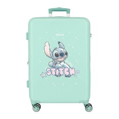 Mala de Viagem / Trolley Médio 65cm 4R STITCH Lovely Turquesa | Ref. 186.3161241