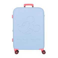 Mala de Viagem / Trolley Médio 65cm 4R MICKEY Crazy Trip Azul | Ref. 186.5439221