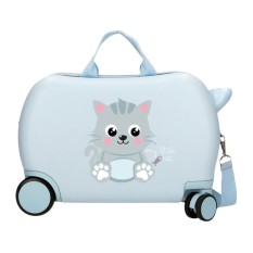 Mala Infantil 45Cm Easyjet ROLL ROAD Happy my Litte Cat Azul | Ref. 186.4991044