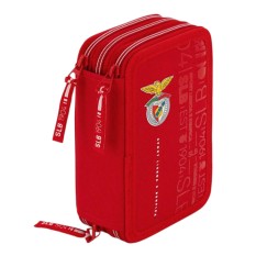 Estojo Escolar Triplo Completo BENFICA 77124 Vermelho | Ref. 254.SLB77124
