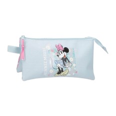 Estojo Escolar Triplo MINNIE Happy Azul Claro | Ref. 186.4924342