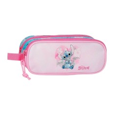 Estojo Escolar Duplo STITCH Heart Rosa | Ref. 186.4984242