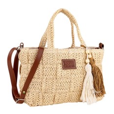 Mala de Mão Alças Curtas LOIS Pfeiffer Natural | Ref. 237.60220701