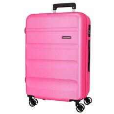 Mala de Viagem / Trolley Grande 75cm 4R ROLL ROAD Flex Rosa | Ref. 186.584946GC
