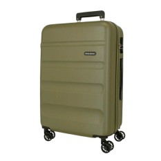 Mala de Viagem / Trolley Médio 65cm 4R ROLL ROAD Flex Caqui | Ref. 186.584946HB