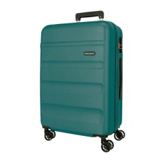 Mala de Viagem / Trolley Médio 65cm 4R ROLL ROAD Flex Verde | Ref. 186.584946IB