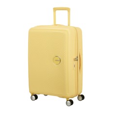 AMERICAN TOURISTER Mala Média 67cm 4R Exp. Soundbox Amarelo Pastel