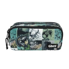 GHUTS Estojo Escolar 3 Comp. GH240 P20 Dino Fossil 2402520 | Ref. 294.2524020