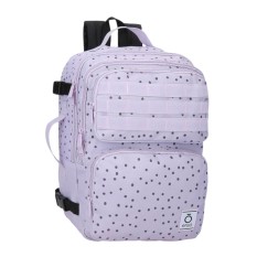 Mochila Escolar/Cabine 40x28x20 cm Vueling/Wizz ENSO Fleur Dots | Ref. 186.9872621