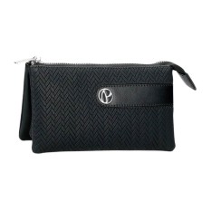 Necessaire Três Compartimentos PEPE JEANS Sprig Preto | Ref. 186.7914333