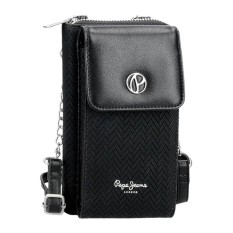 Carteira Bolsa e Porta Telemóvel PEPE JEANS Sprig Preta | Ref. 186.7915333