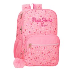 Mochila Escolar Adap. 40cm 2C PEPE JEANS Alenka Rosa | Ref. 186.67122D3