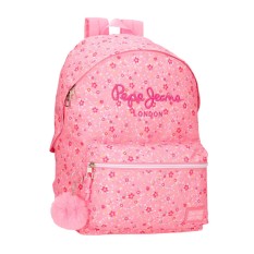 Mochila Escolar Adap. 42cm PEPE JEANS Alenka Rosa | Ref. 186.67123D3