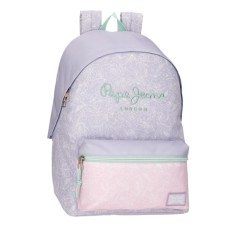 Mochila Escolar Adap. 42cm PEPE JEANS Renata Lilás | Ref. 186.67123D1