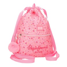 Mochila Saco c/ Bolso Frontal PEPE JEANS Alenka Rosa | Ref. 186.6713823