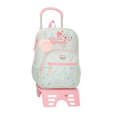 Mochila Adap. 38Cm c/ Carro MOVOM Enchanted Florest Menta | Ref. 186.37423T1