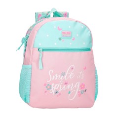 Mochila Pré-Escolar Adap. 33Cm ROLL ROAD Spring Dream Turquesa | Ref. 186.40922D3