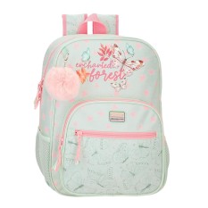 Mochila Escolar Adap. 38Cm MOVOM Enchanted Florest Menta | Ref. 186.37423D1