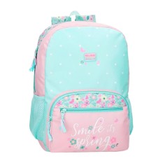 Mochila Escolar Adap. 42Cm ROLL ROAD Spring Dream Turquesa | Ref. 186.40924D3