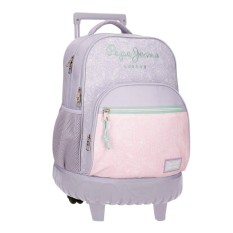 Mochila Escolar Compacta 2R PEPE JEANS Renata Lilás | Ref. 186.6972921